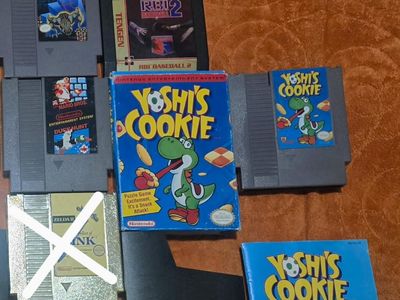 Nintendo Nes game bundle including Yoshi's Cookie! trades considered!