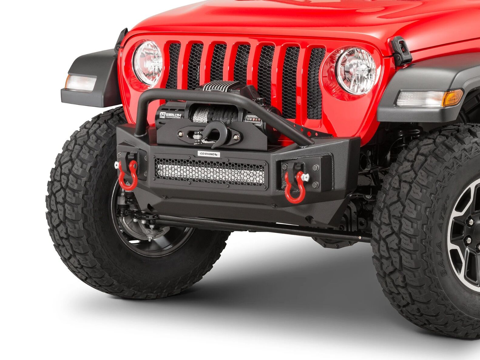 Go Rhino front winch bumper Jeep Wrangler JL Gladiator JT