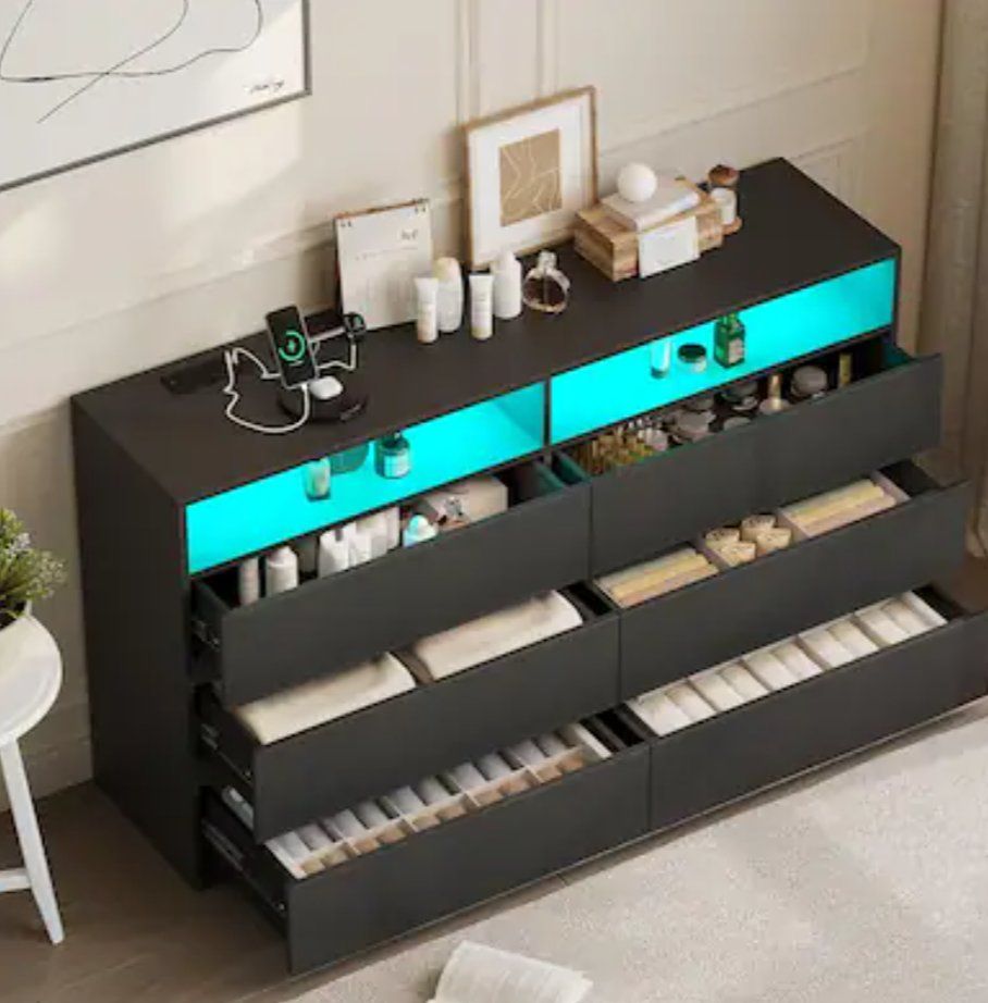 New 6 Drawer Dresser Storage Cabinet