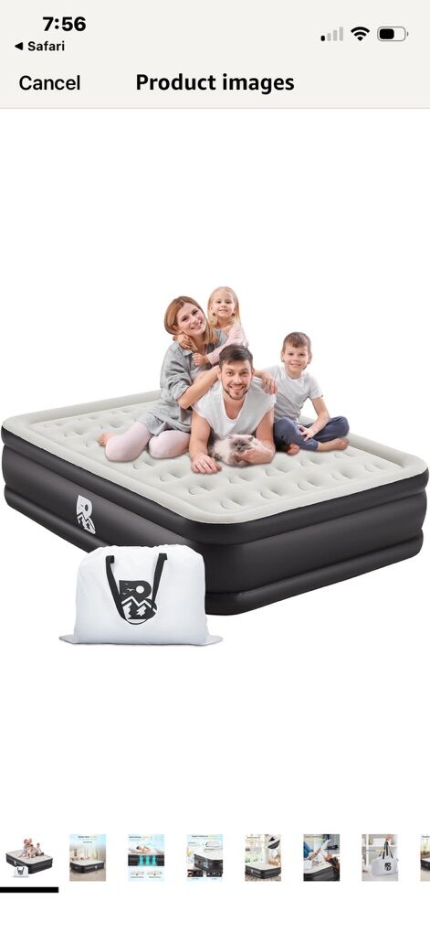 NEW Air Mattress Queen Size Built-in Electric Pump
