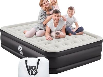 NEW Air Mattress Queen Size Built-in Electric Pump