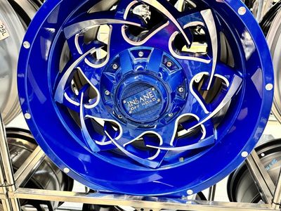 Insane Off Road 20x10 Candy Blue Milled Wheel -12mm Offset 6x135/139.7 lug pattern brand.