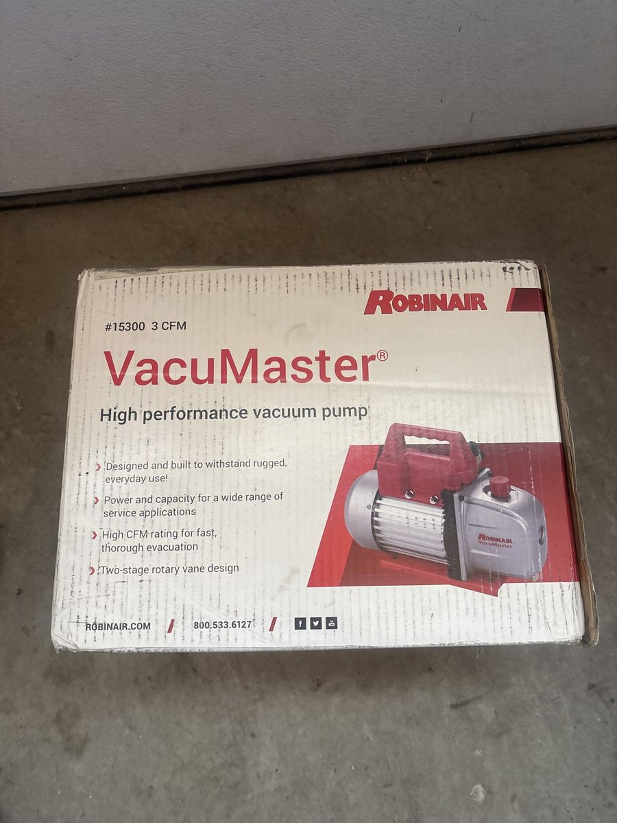 Robinair VacuMaster 3 CFM High Performance Vacuum Pump #15300