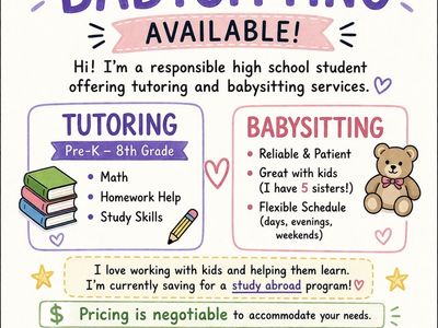 Tutoring and Babysitting