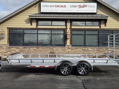 7x18 Aluminum Utility/ATV/UTV Trailer w/ Side Load Ramps Baughman 2026