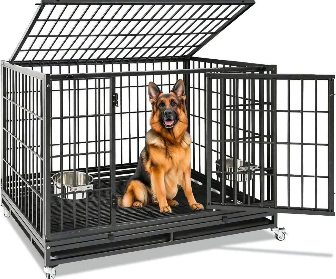 Heavy Duty Stackable Portable Dog Crate Kennel #4