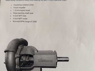 Mega Corp. M3 water pump