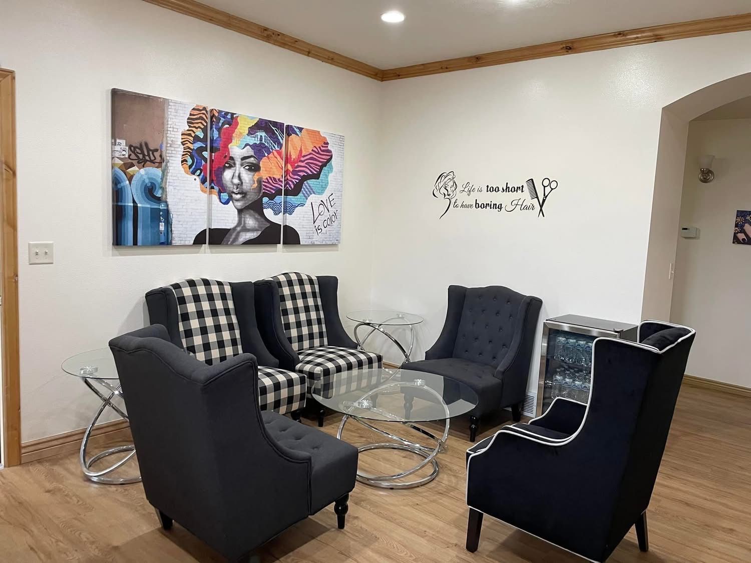 1 Large, 1 Medium Salon Room