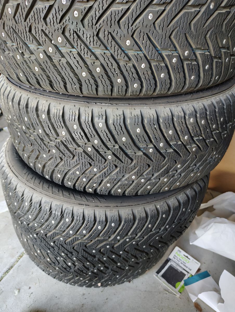 Nokian Studded Snow Tires 225/55R17 Barely Used $199 OBO