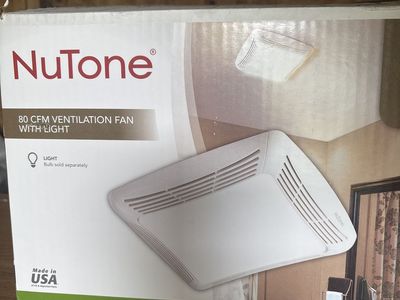 NuTone 80 CFM Ventilation Bath Fan with Light