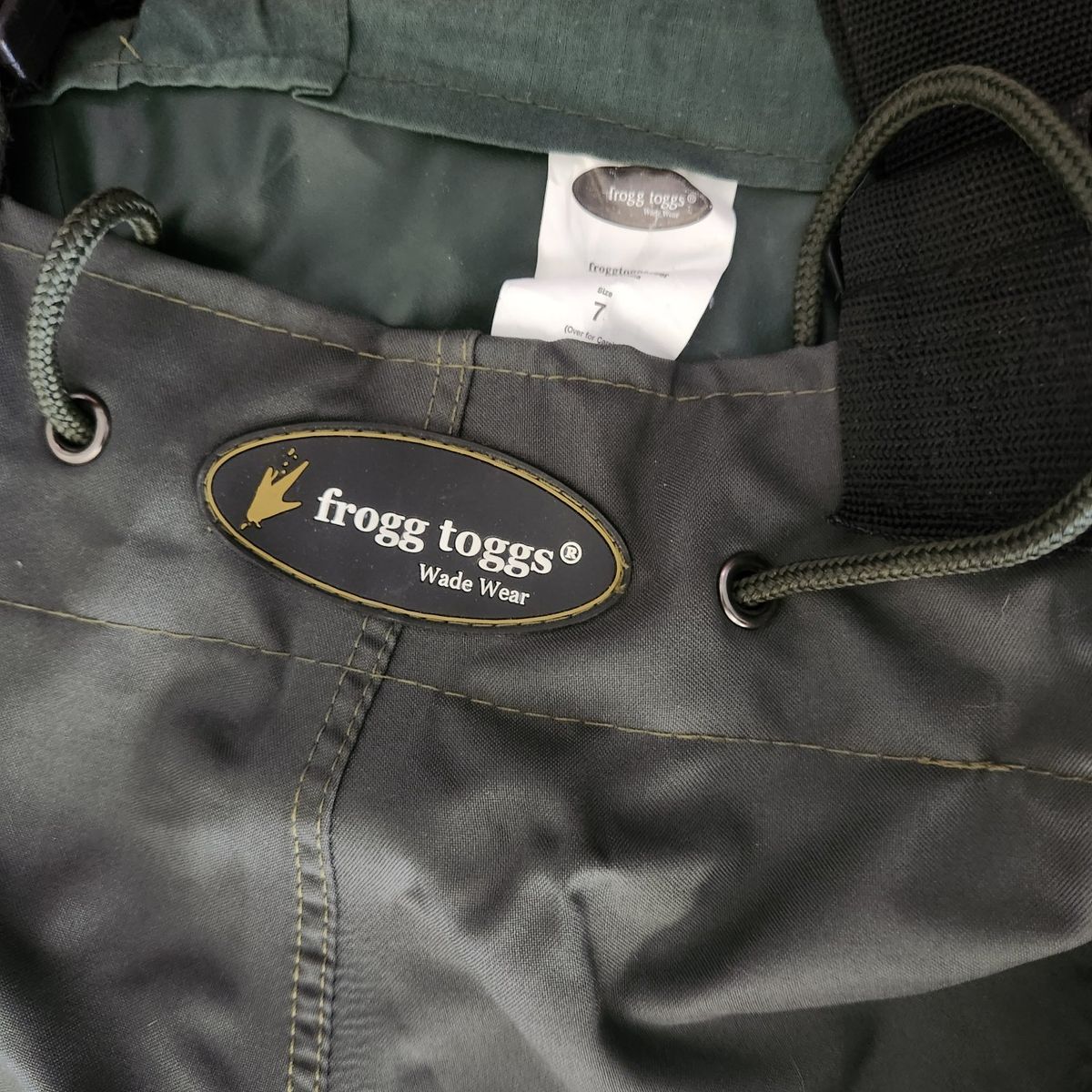 Frogg Toggs Wade Wear Bootfoot Fishing Waders Green Size 7