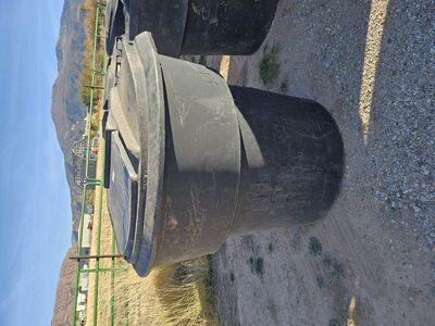 large bins or water trough