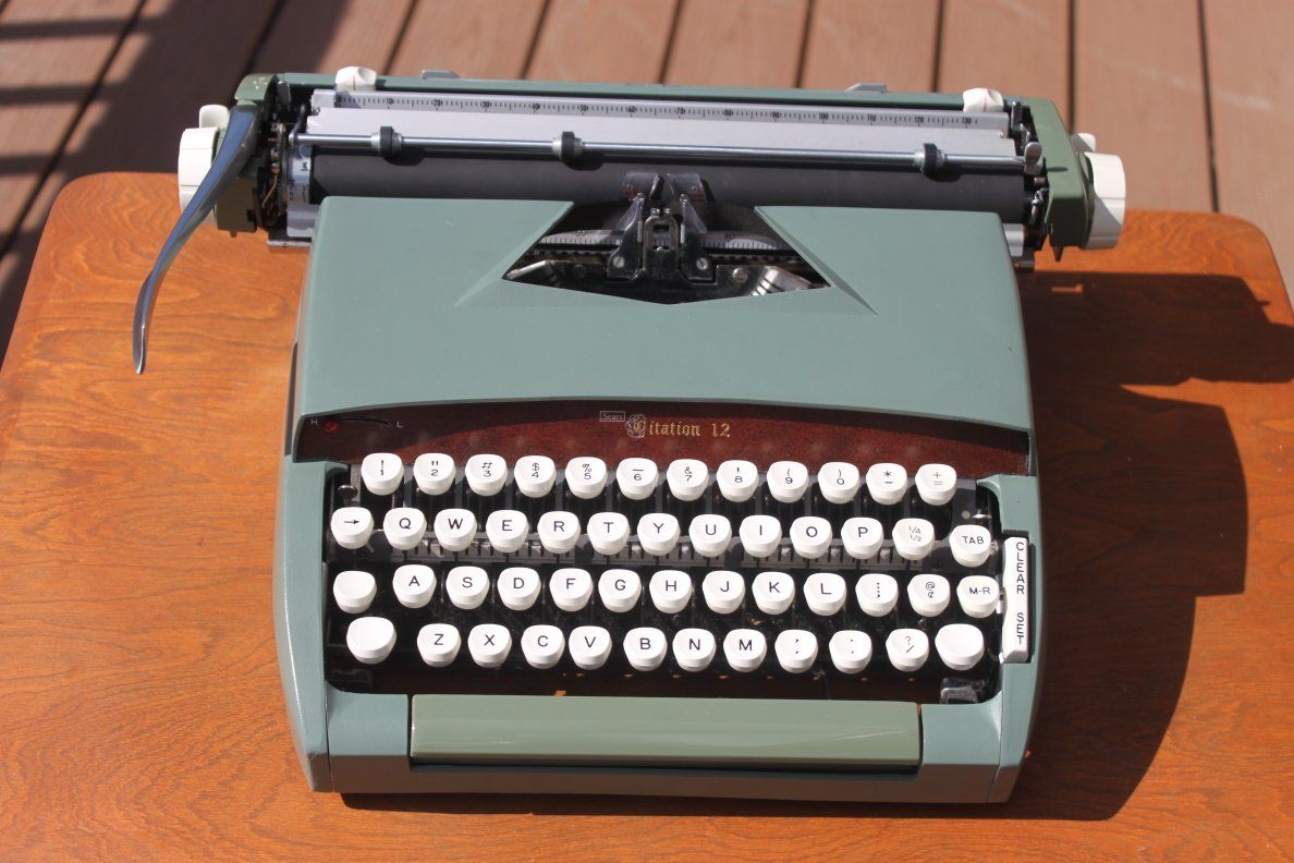 Sears (Smith Corona) typewriter with script typeface
