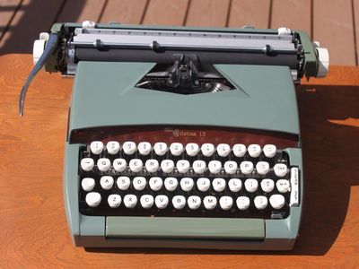 Sears (Smith Corona) typewriter with script typeface