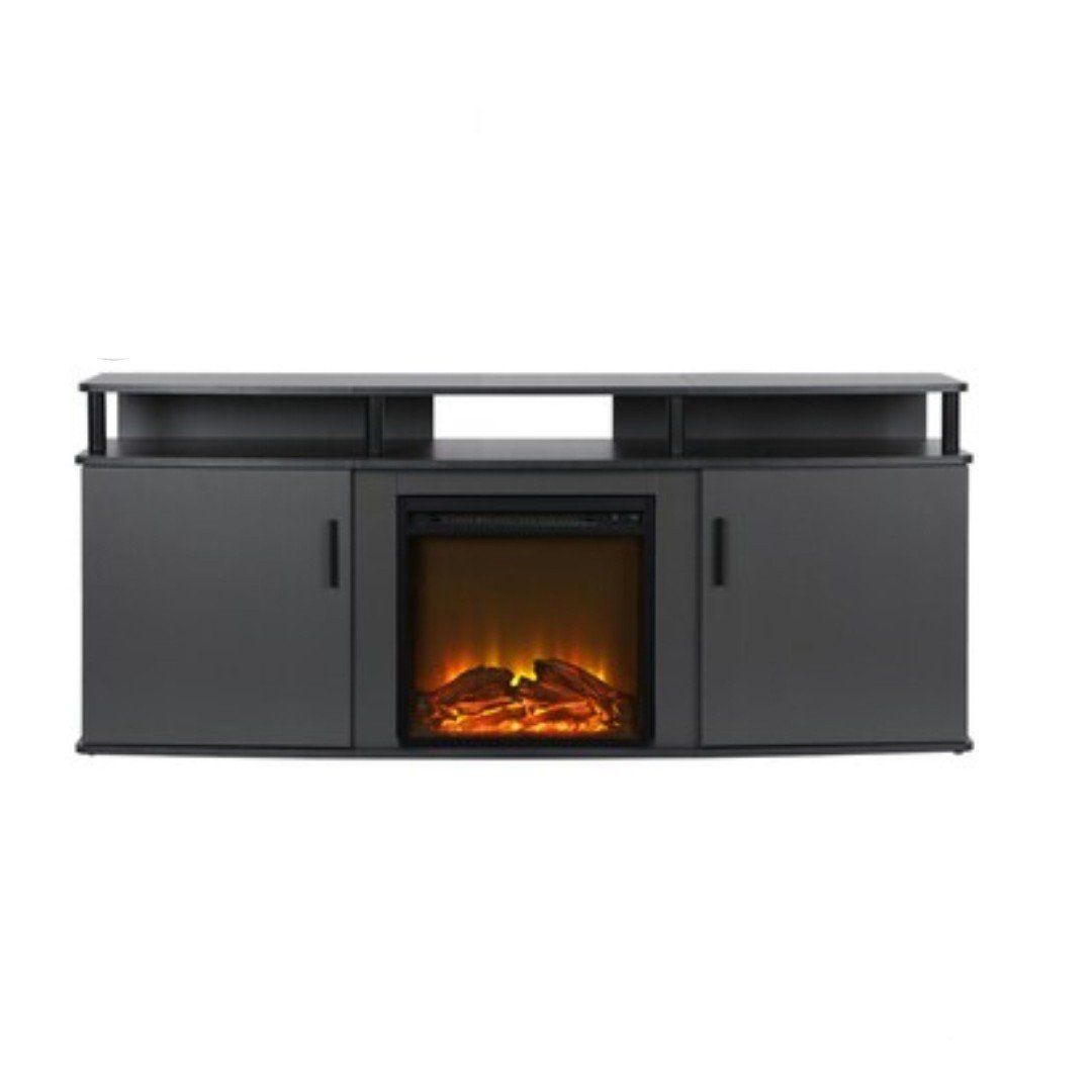 NEW- Ameriwood Home Carson Fireplace TV Stand