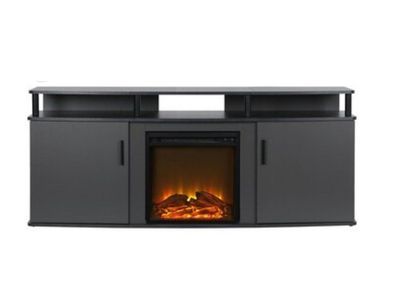 NEW- Ameriwood Home Carson Fireplace TV Stand