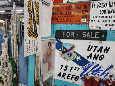 lots of old collector signs for sale Springville