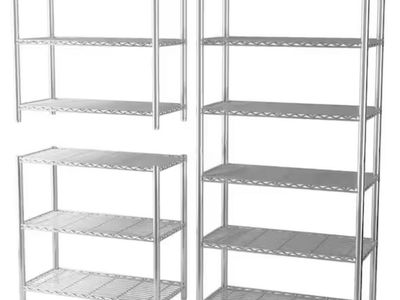 EFINE 6 Tiers Steel, Changeable into 2 of 3-Shelf, Garage Storage Shelving Unit in Chrome (36 in. W x 72 in. H x 16 in. D)