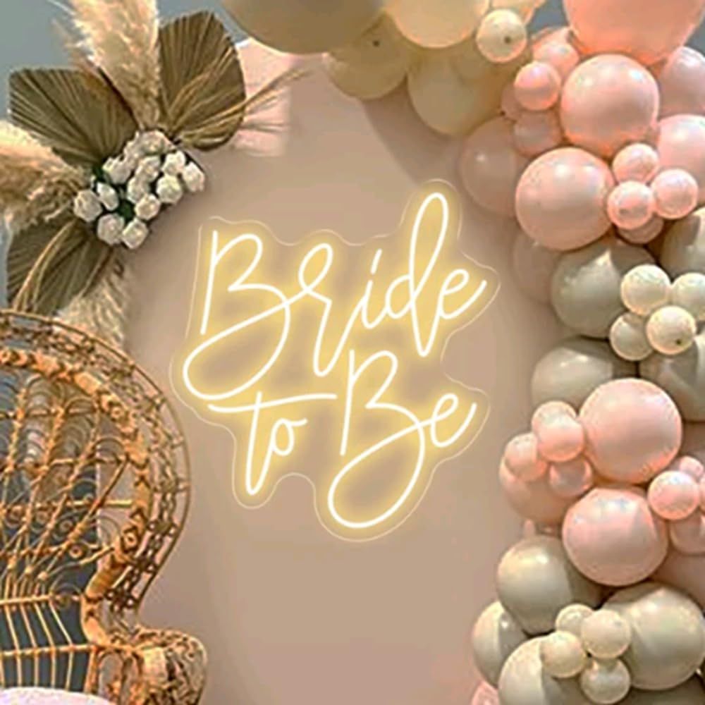 NEW 23" Bride to be Neon Sign,Custom Neon Sign Wedding, Engagement Party Wall Art, Bridal Shower