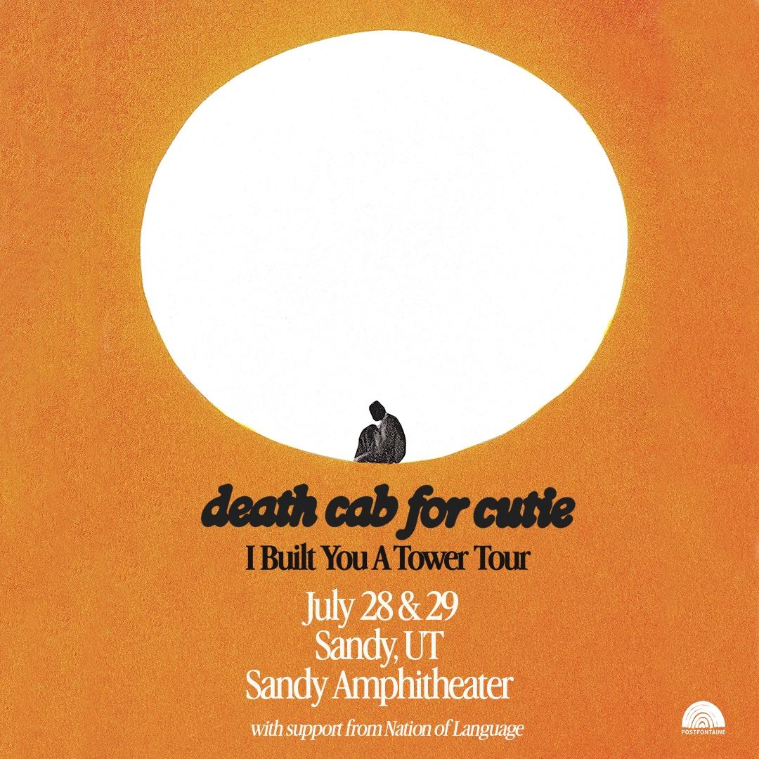 3 tickets - Death Cab for Cutie I Built You A Tower Tour Sandy, UT Concert Ticket July 29 - sold out lower bowl