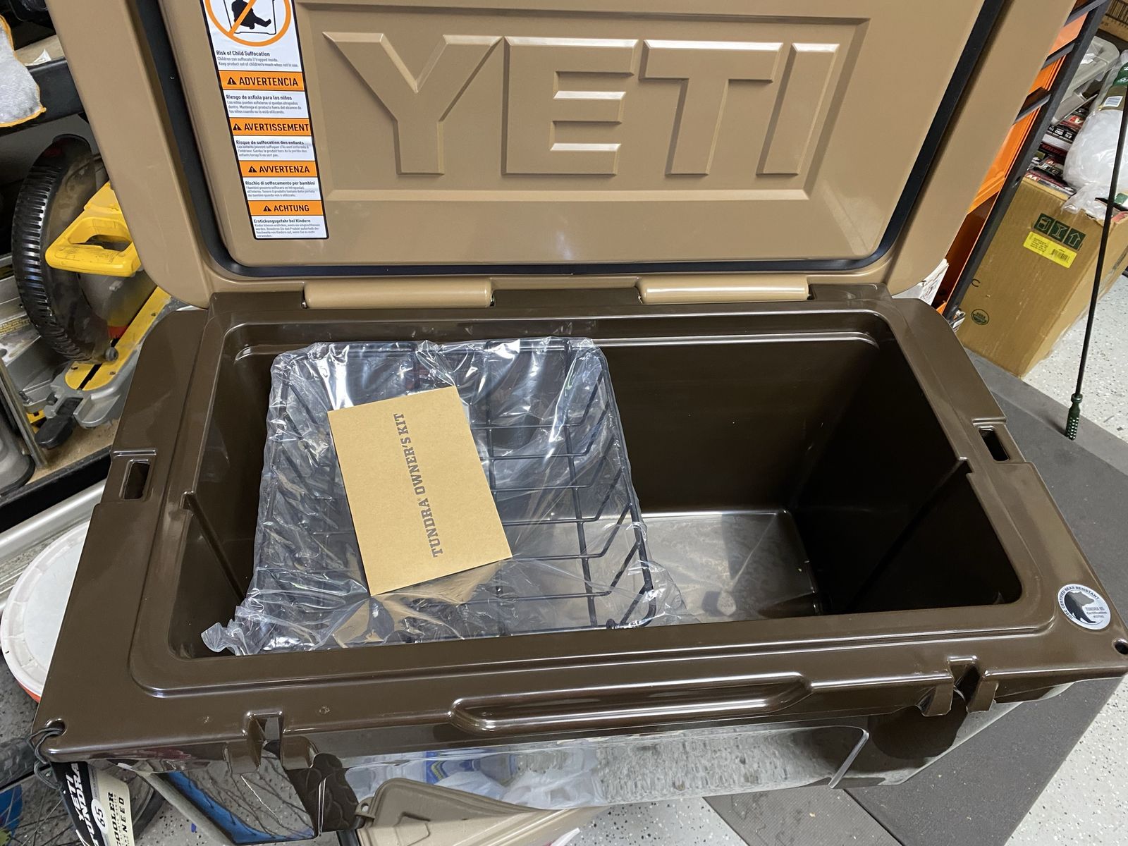 Yeti 65qt cooler wetlands brown