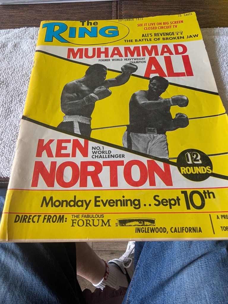 The Ring Magazine 1973 Muhammad Ali vs Ken Norton magazine