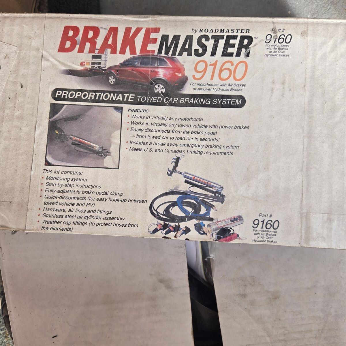 Brakemaster Second Vehicle Kit with Breakaway