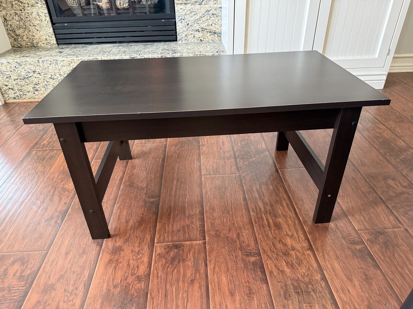 Dark brown coffee table