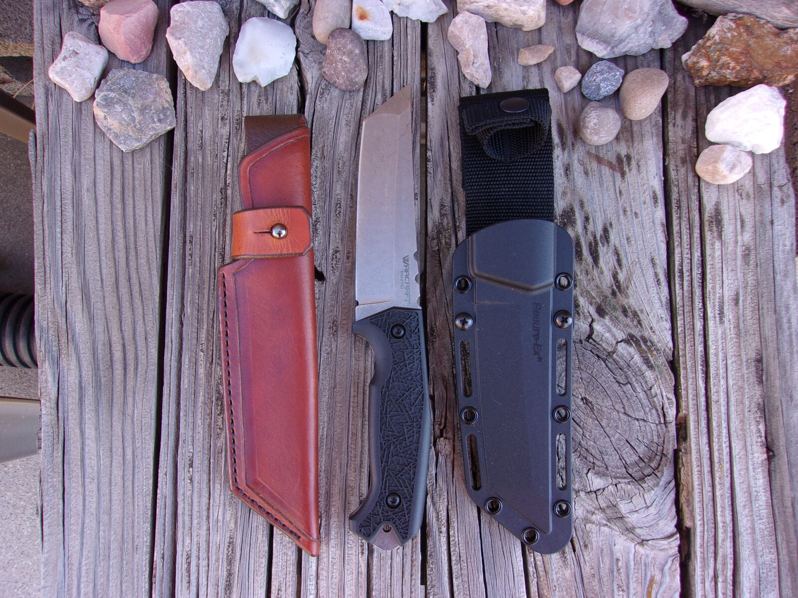 Cold Steel Warcraft Tanto 5.5 w/ LF Custom Leather Outdoor Sheath