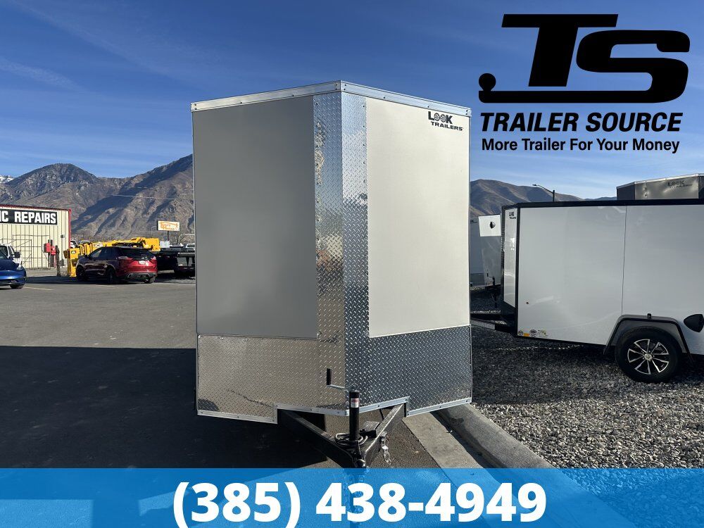 7x14 Look ST DLX Enclosed Cargo Trailer - 7'0" Interior - 7K GVWR .080 PolyCor, 16" Cross Member Upgrade, Alloy Wheels, D-Rings,