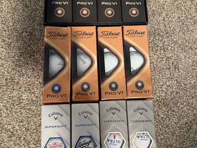 Titleist Pro V1 and Callaway Super Soft/Fast