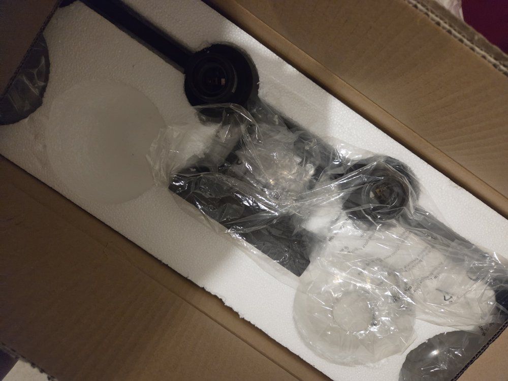 New Black 3-Light Vanity Light Fixture Bathroom Wall Sconce - Unused in Box