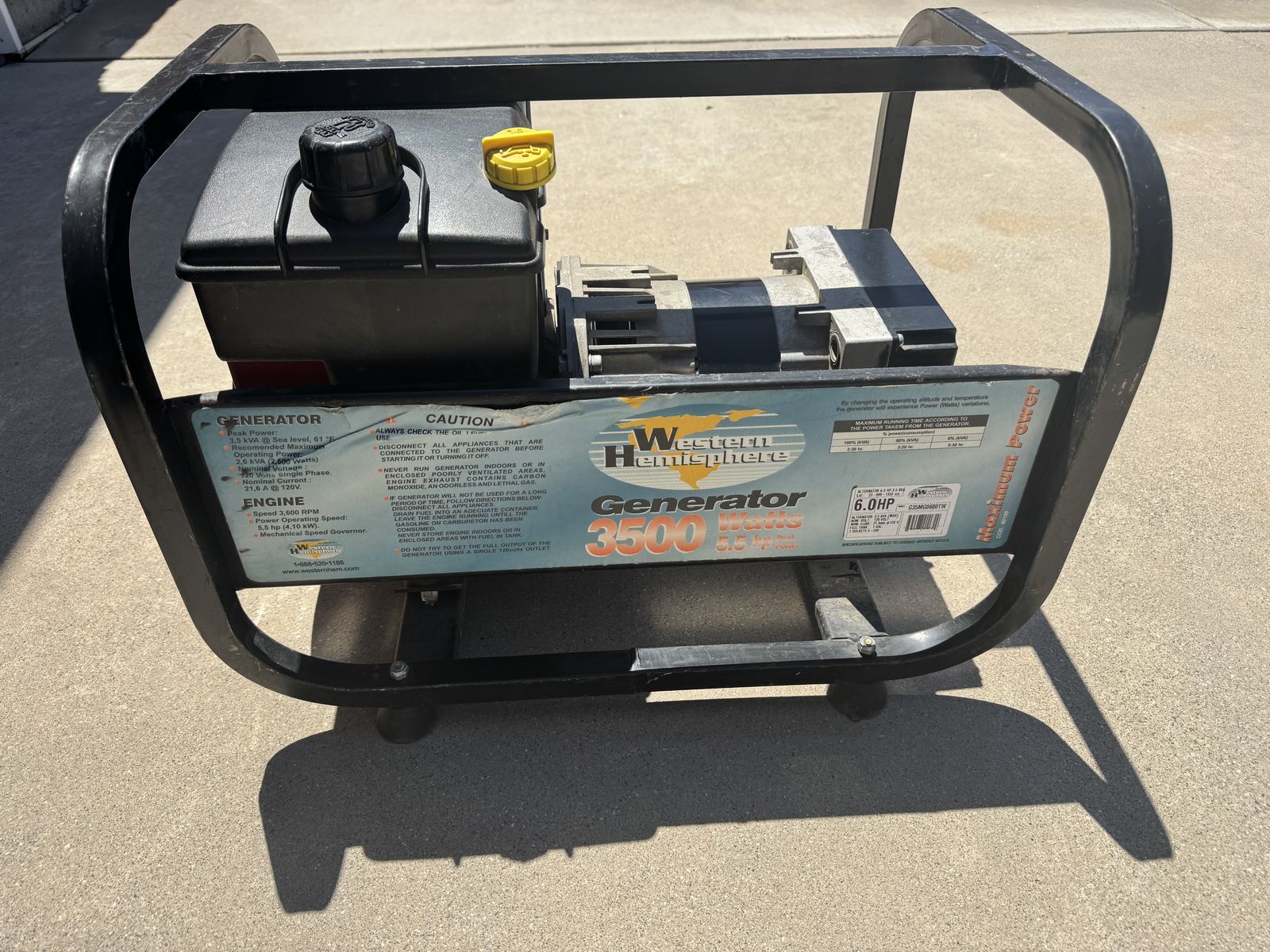 3500 watts generator