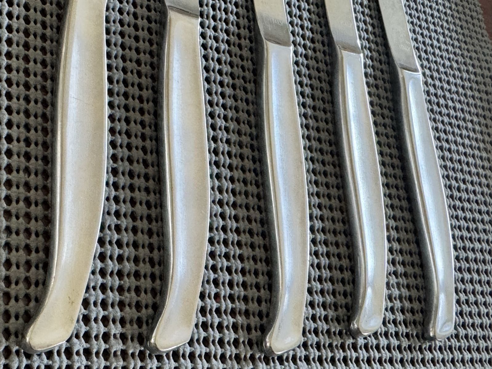 6 Pcs Griffon Stainless Steel Flatware Dinner Knives - made in Italy