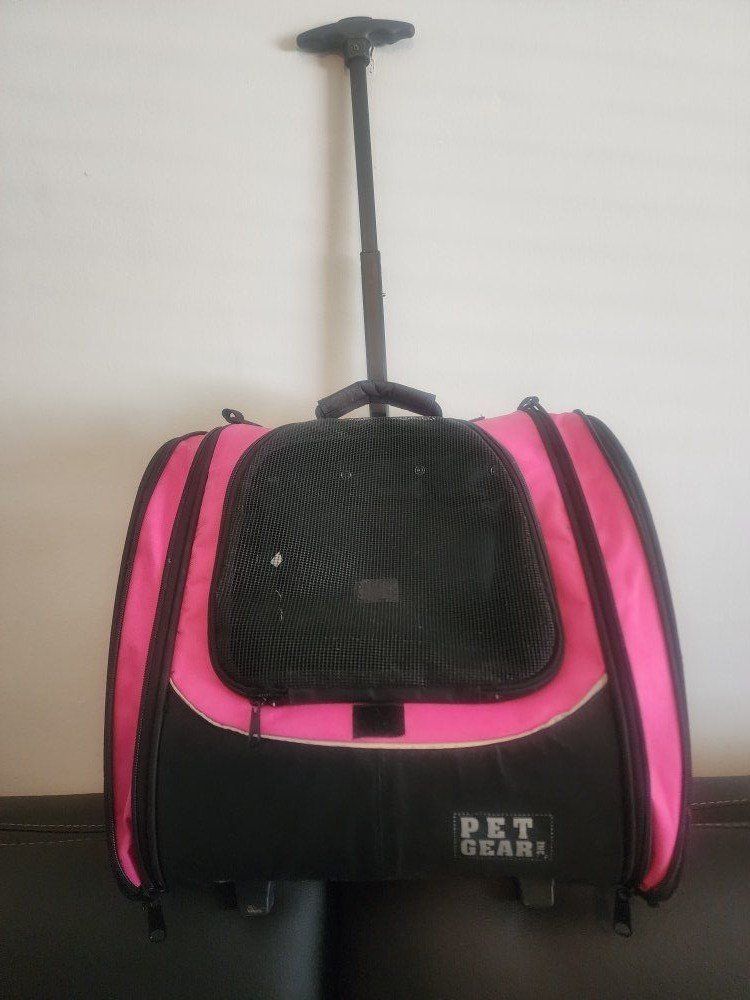Pet Carrier Backpack with Wheels