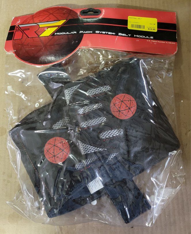 Raven Modular Pack System Belt Module Paintball Harness Belt Black Size Small