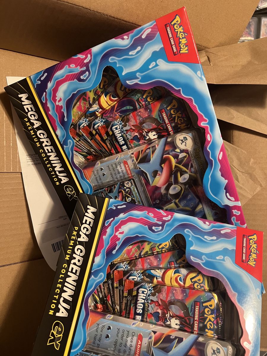 2x Mega Greninja EX Premium Collections (Sealed Pokemon Boxes)