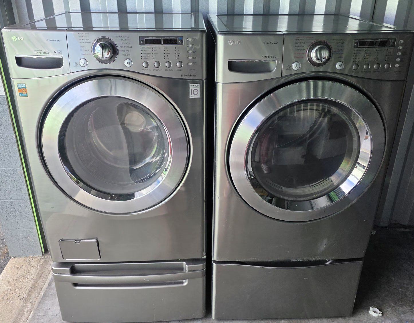 LG frontload steam washer & electric steam dryer