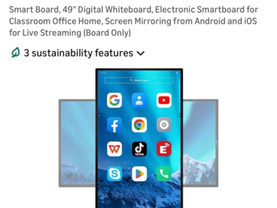 $400 LESS THAN AMAZON! BRAND NEW IN BOX 49" Electronic Touchscreen Smartboard/Digital Whiteboard Screen/Monitor