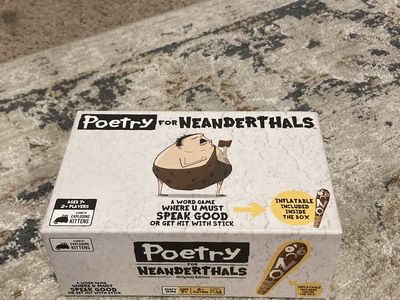 Poetry for Neanderthals Original Edition by Exploding Kittens - Ages 7+, 2+ Players Word Game