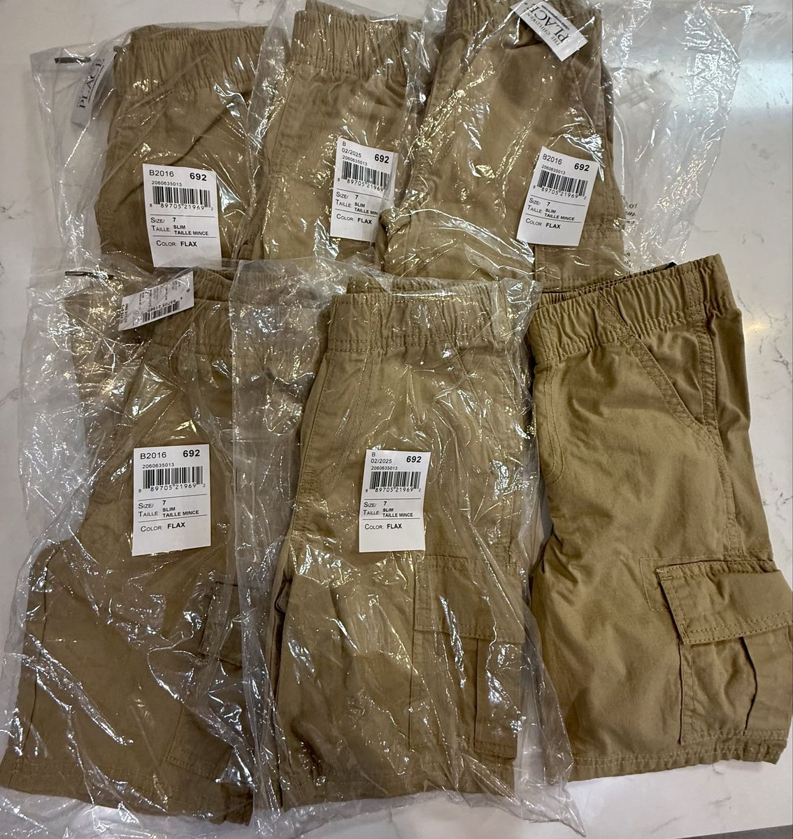 SEVEN NWT Pairs Boys Children's Place Shorts 7S