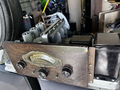 Atwater Kent L chassis tube radio and speaker