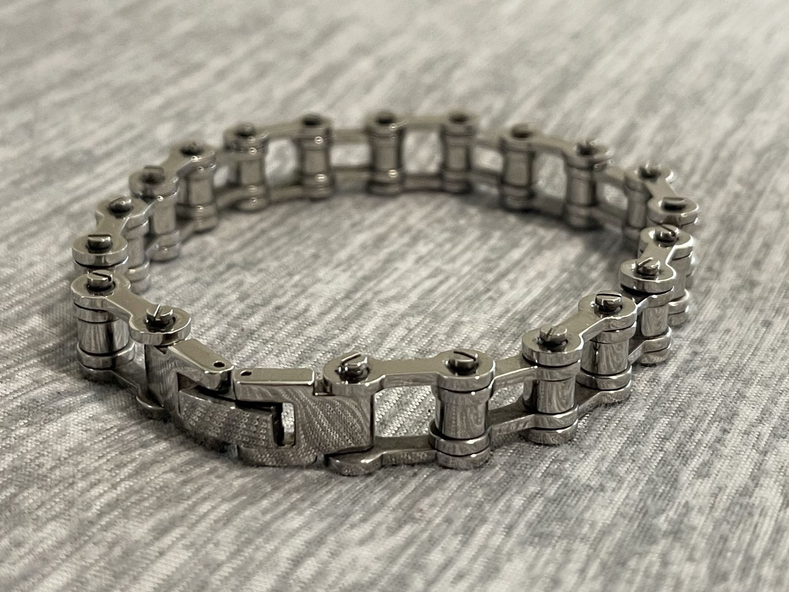 Men's Stainless Steel Motorcycle Bracelet