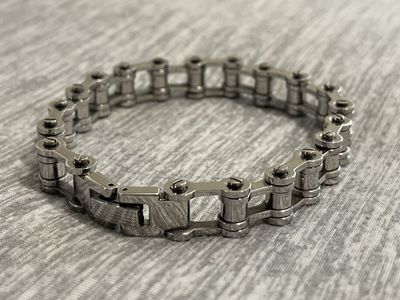 Men's Stainless Steel Motorcycle Bracelet