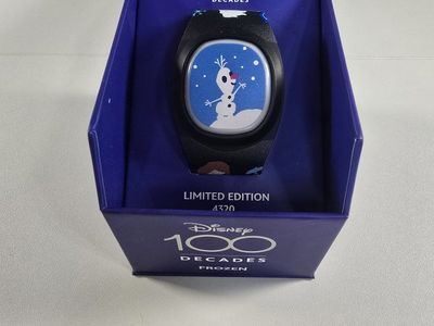 Walt Disney Parks Disney 100 Limited Edition Frozen Olaf with Anna and Elsa Magicband+