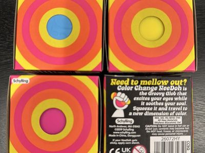 Schylling Color Change NeeDoh Stress Balls - Set of 3 New Fidget Toys