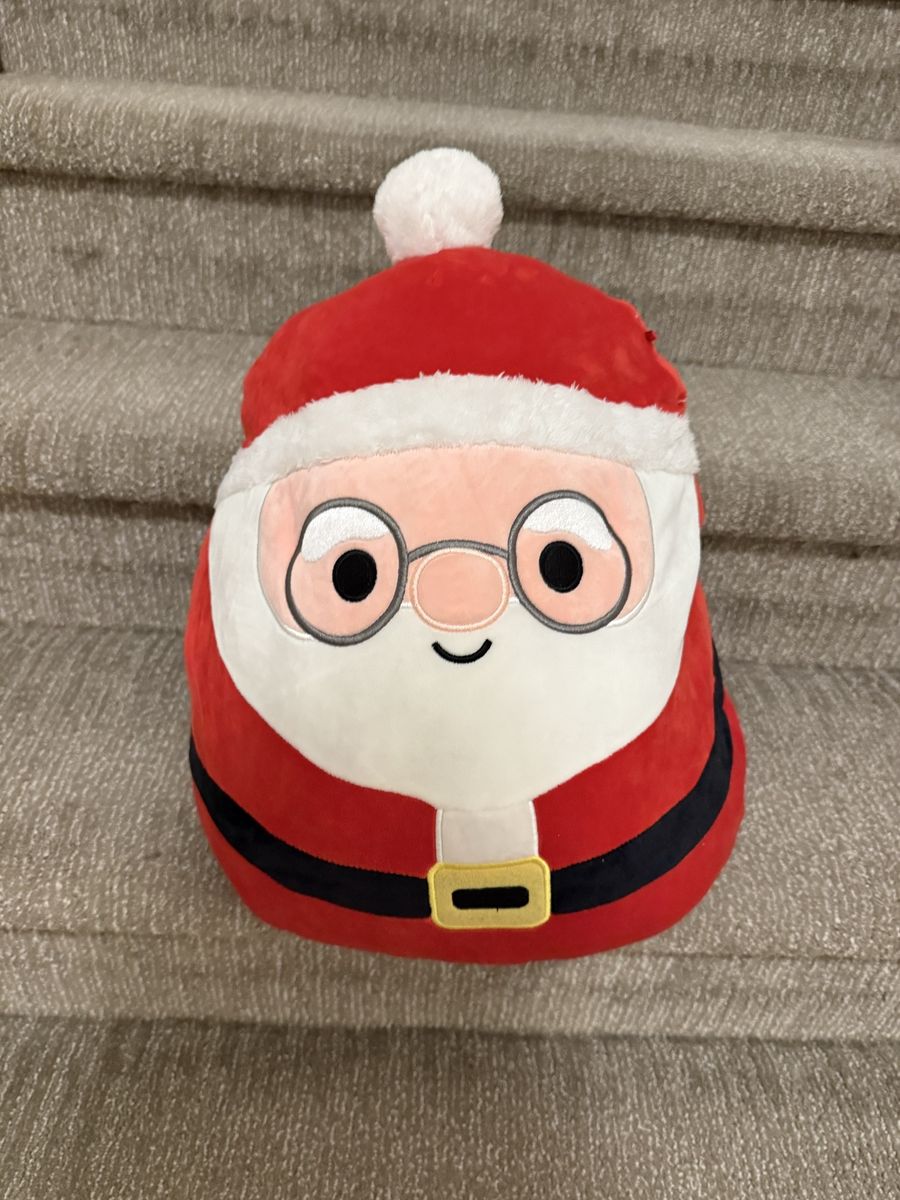 Squishmallows Holiday Santa Claus and Snowman Plush Toy Bundle Set