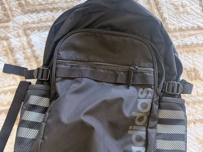 Adidas Black Classic Backpack with Dual Side Mesh Pockets