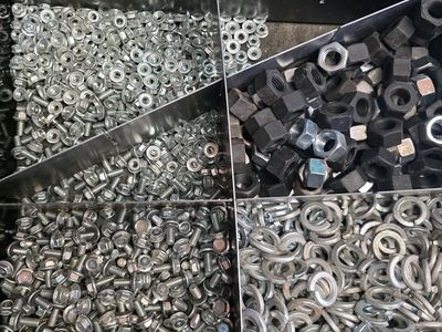 Assorted Nuts, Bolts, Washers, Anchors