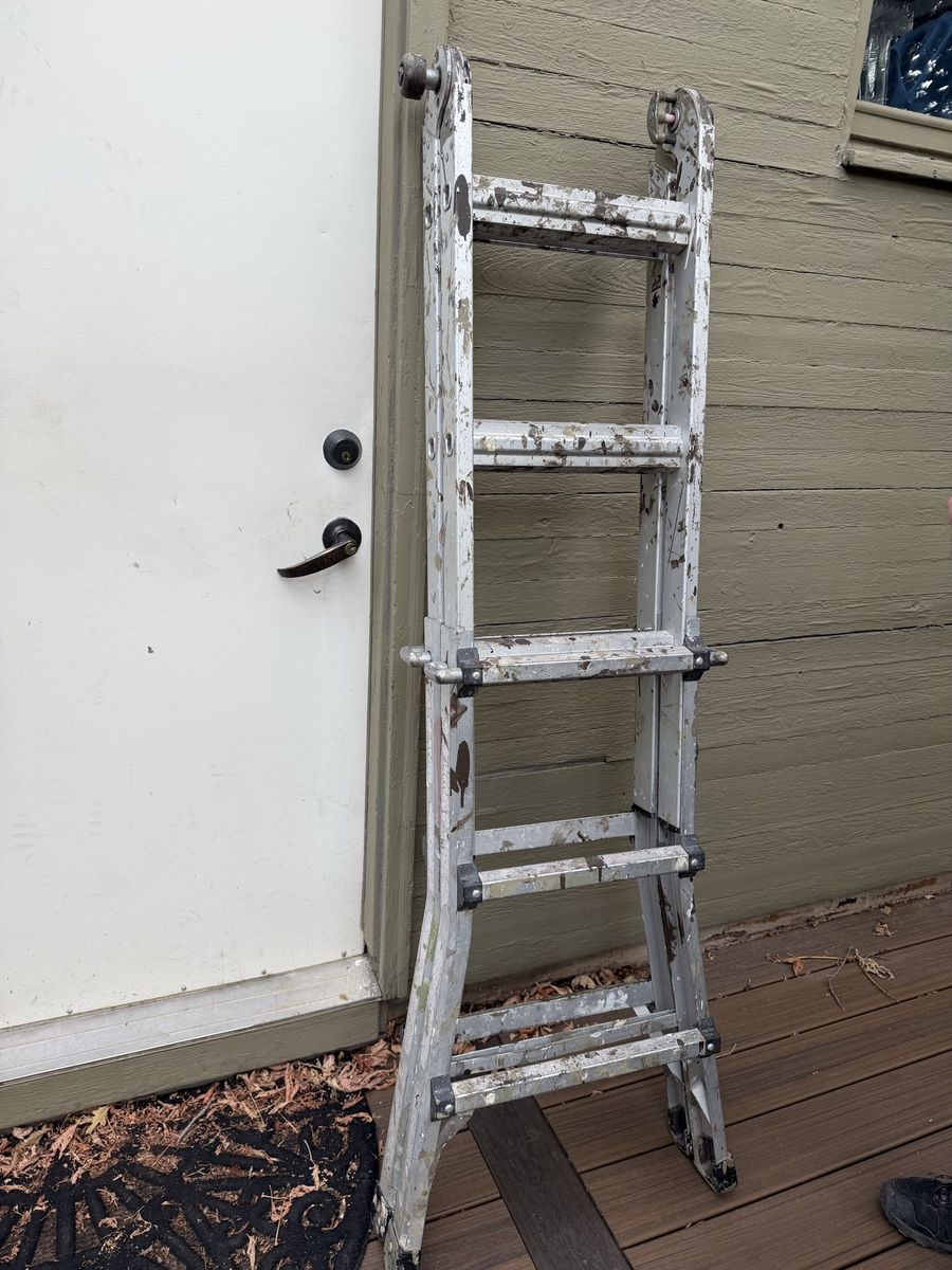 Aluminum Multi-Position A-frame Folding Ladder - Used